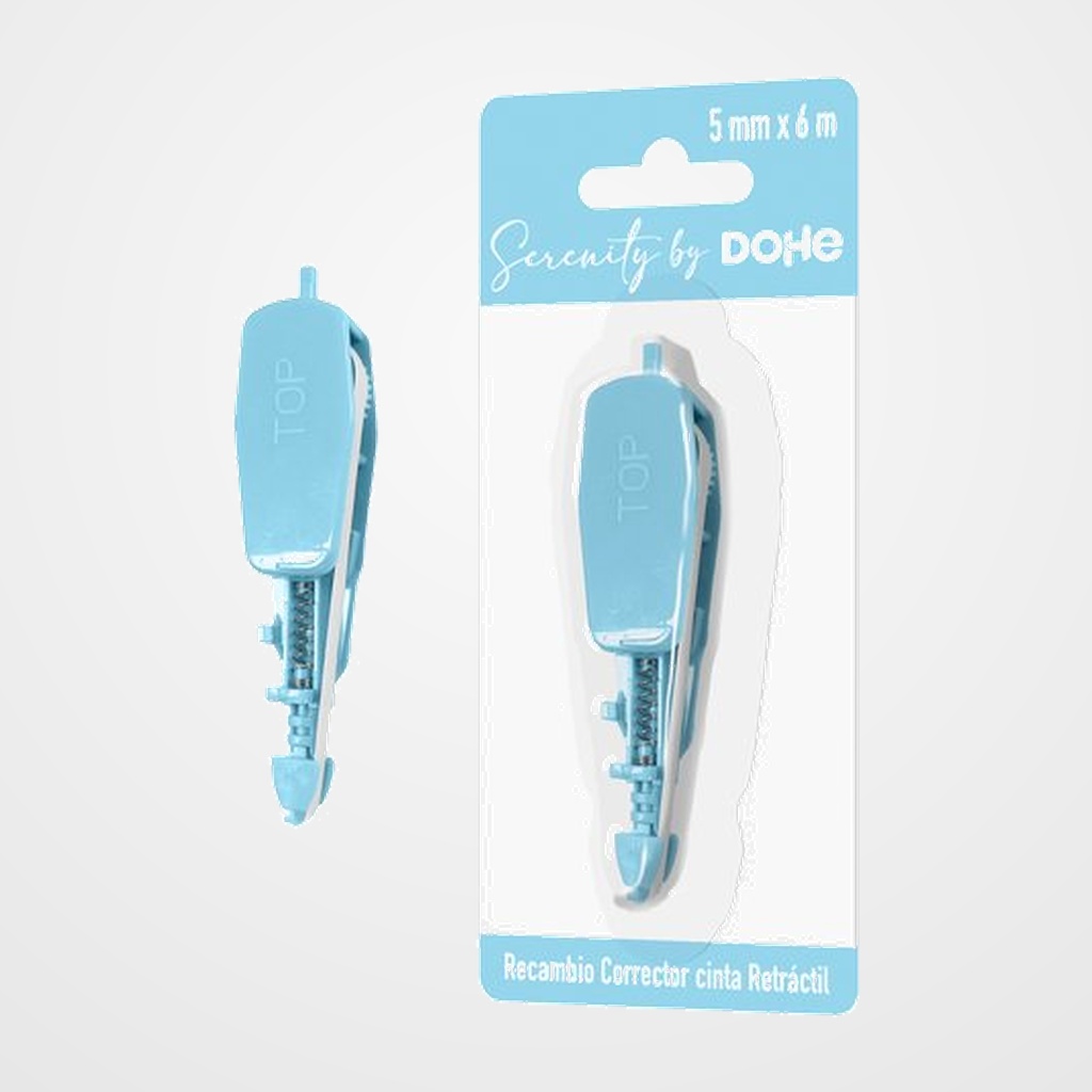 RECAMBIO CORRECTOR CINTA DOHE SERENITY 5 mm x 6 m AZUL