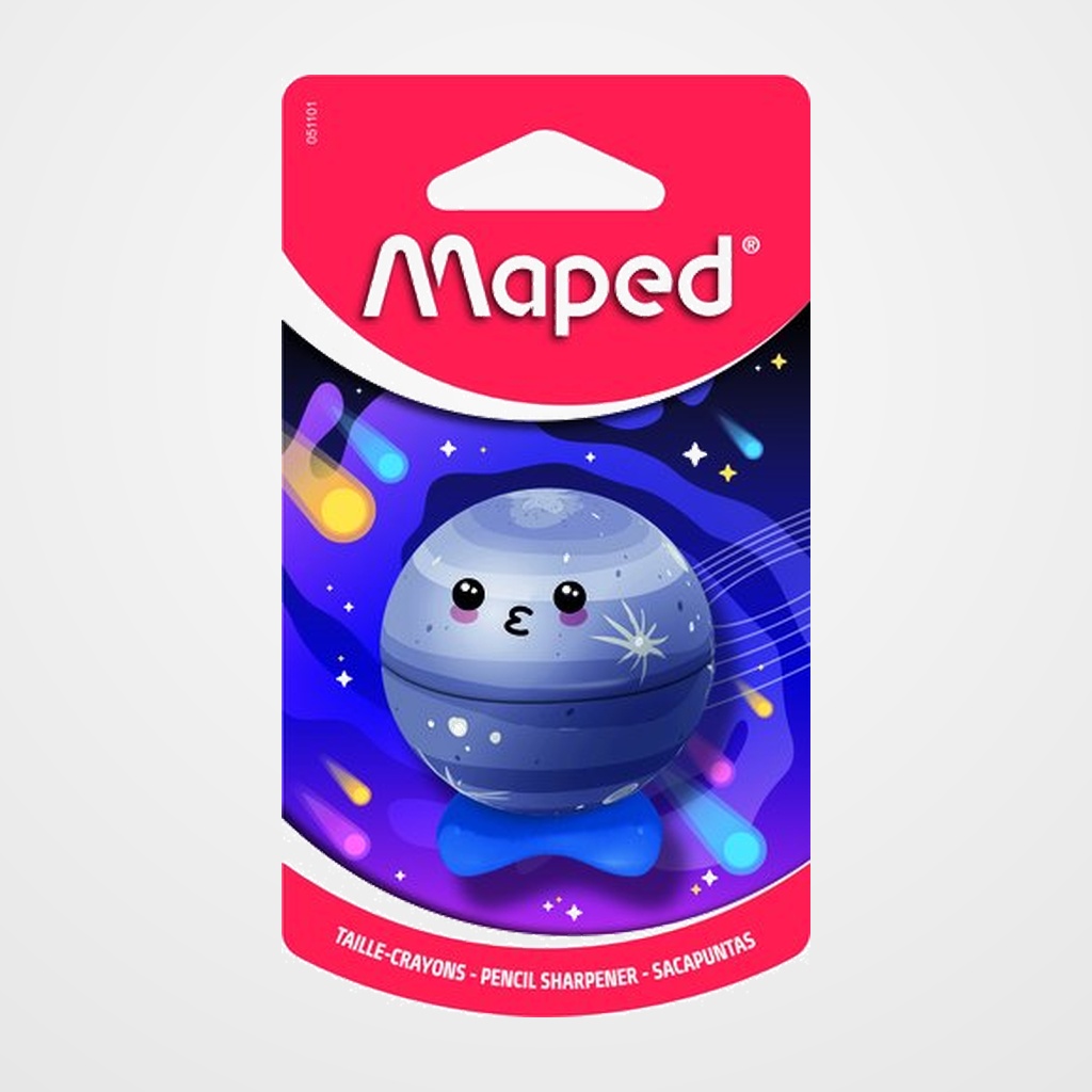 AFILALAPIZ MAPED 1 USO PLANET CON DEPOSITO SURTIDO BLISTER de 1