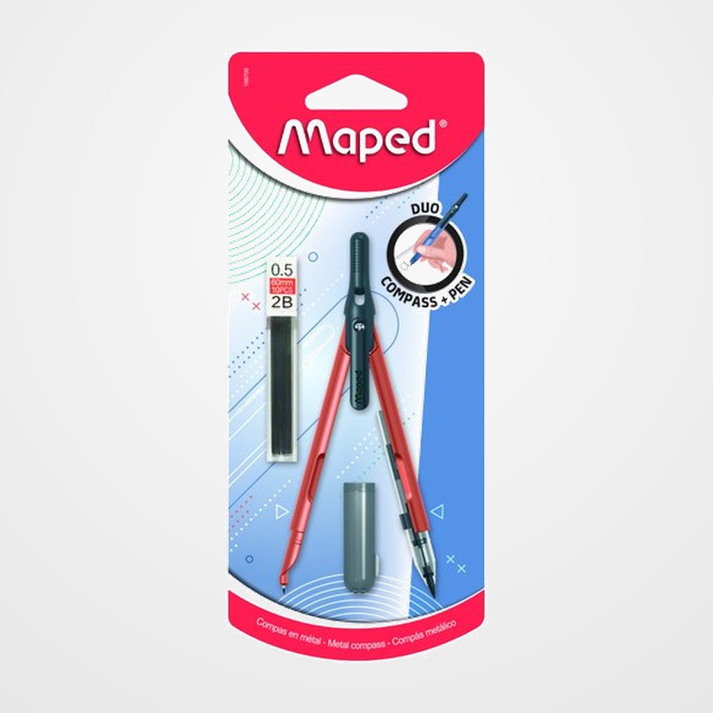 COMPAS MAPED COMPASS-PEN SURTIDO BLISTER de 1 (portaminas que se convierte en compas)