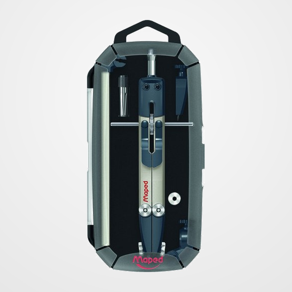COMPAS MAPED STOP TECNICO METAL con APERTURA RAPIDA Y EXTENSION