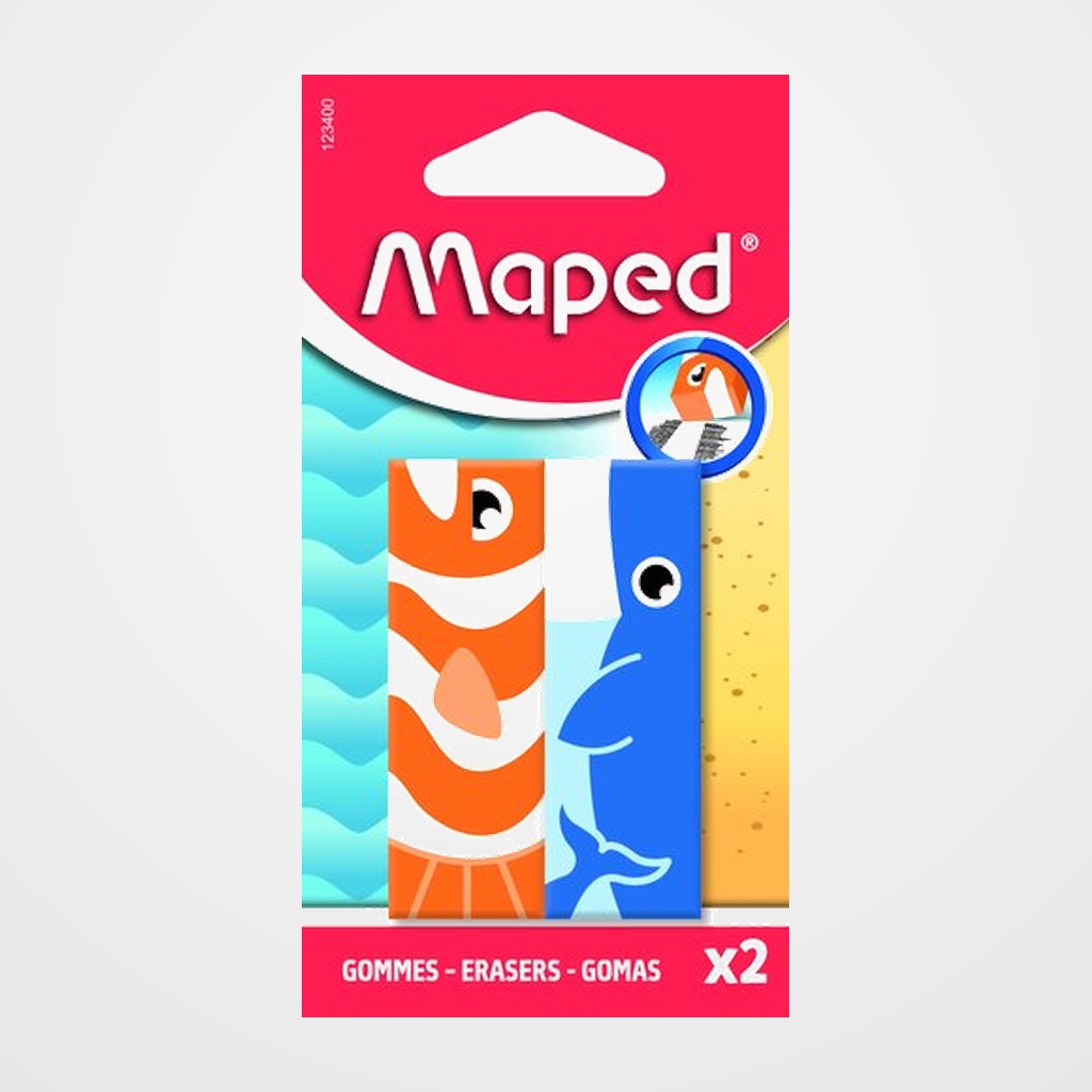 GOMA de BORRAR MAPED ANIMAL BLISTER de 2