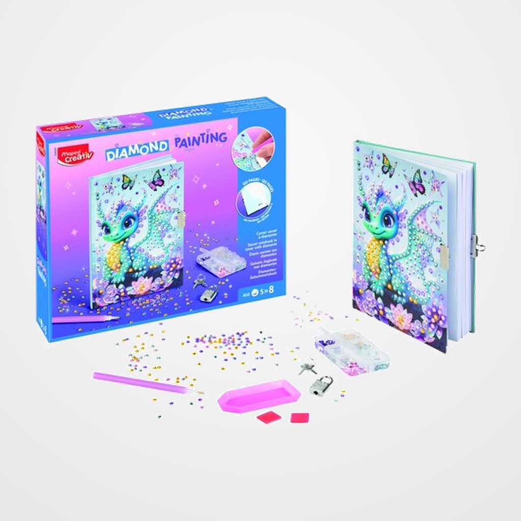 MAPED CREATIVE DIAMOND PAINTING NOTEBOOK (+5 años)