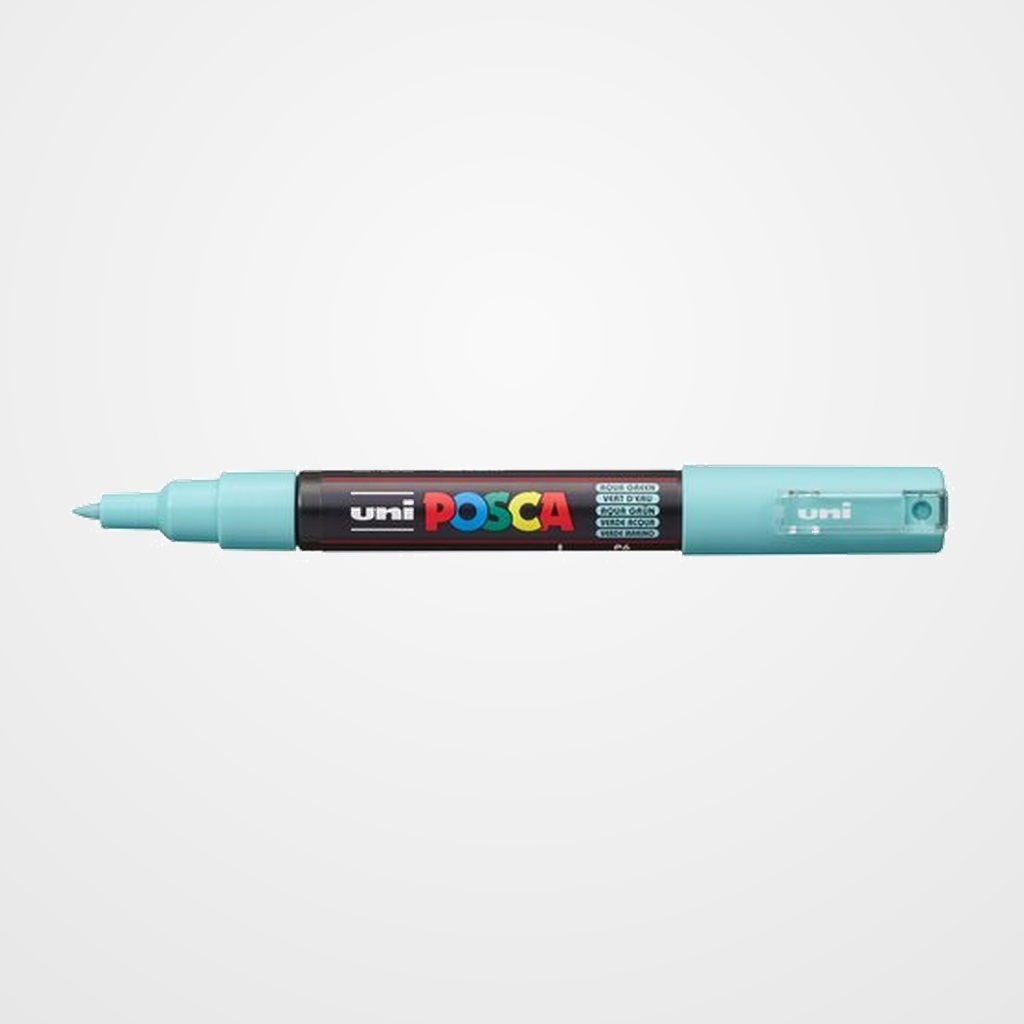 MARCADOR T.OPACA NO PERM. UNI POSCA  0,7 F (PC-1M)  VERDE MARINO
