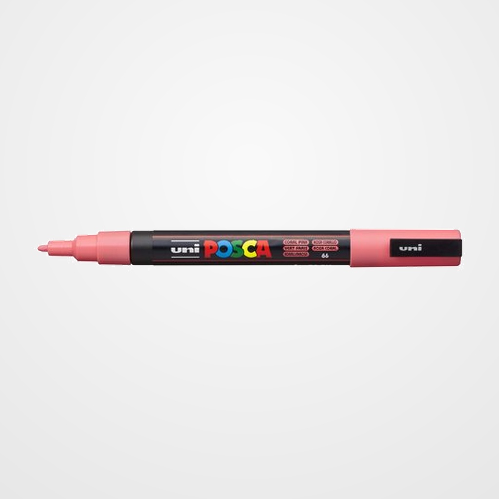 MARCADOR T.OPACA NO PERM. UNI POSCA  0,9 (PC-3M)  ROSA CORAL