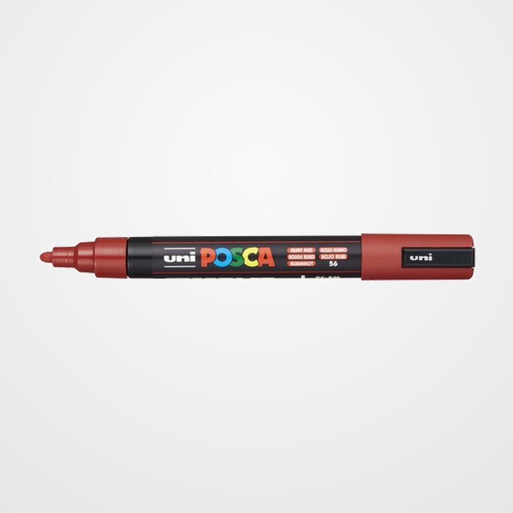 MARCADOR T.OPACA NO PERM. UNI POSCA  1,8 (PC-5M)  ROJO RUBI