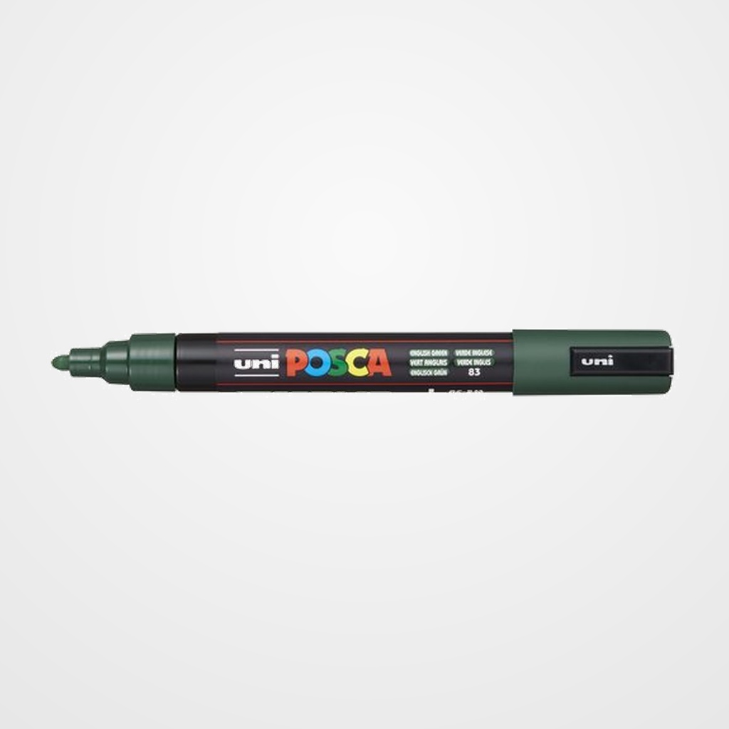MARCADOR T.OPACA NO PERM. UNI POSCA  1,8 (PC-5M)  VERDE INGLES