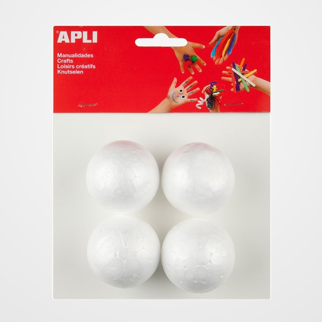 BOLAS POLIESPAN APLI 50 mm. BOLSA de 4
