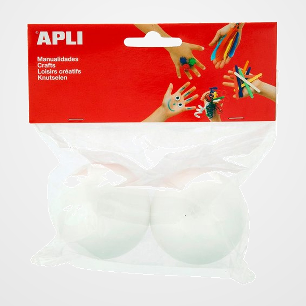 BOLAS POLIESPAN APLI 70 mm. BOLSA de 2