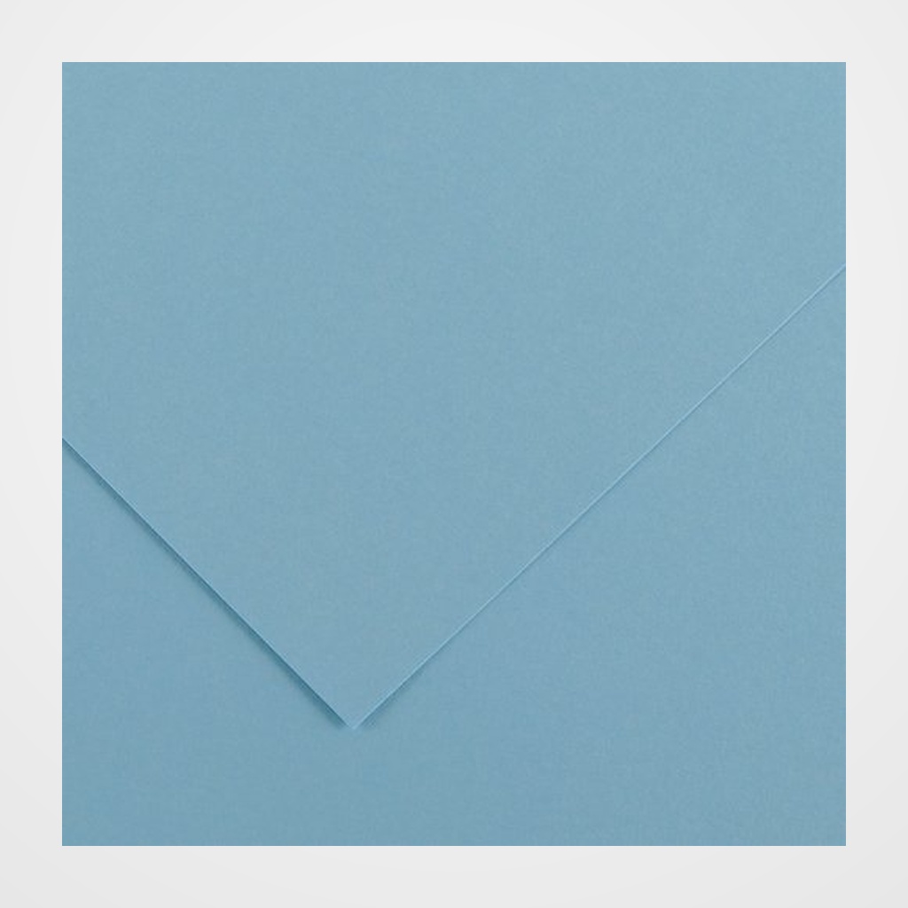 CARTULINA 70x100cm CANSON COLORLINE 220g LISO/FINO AZUL CIELO PAQUETE de 25