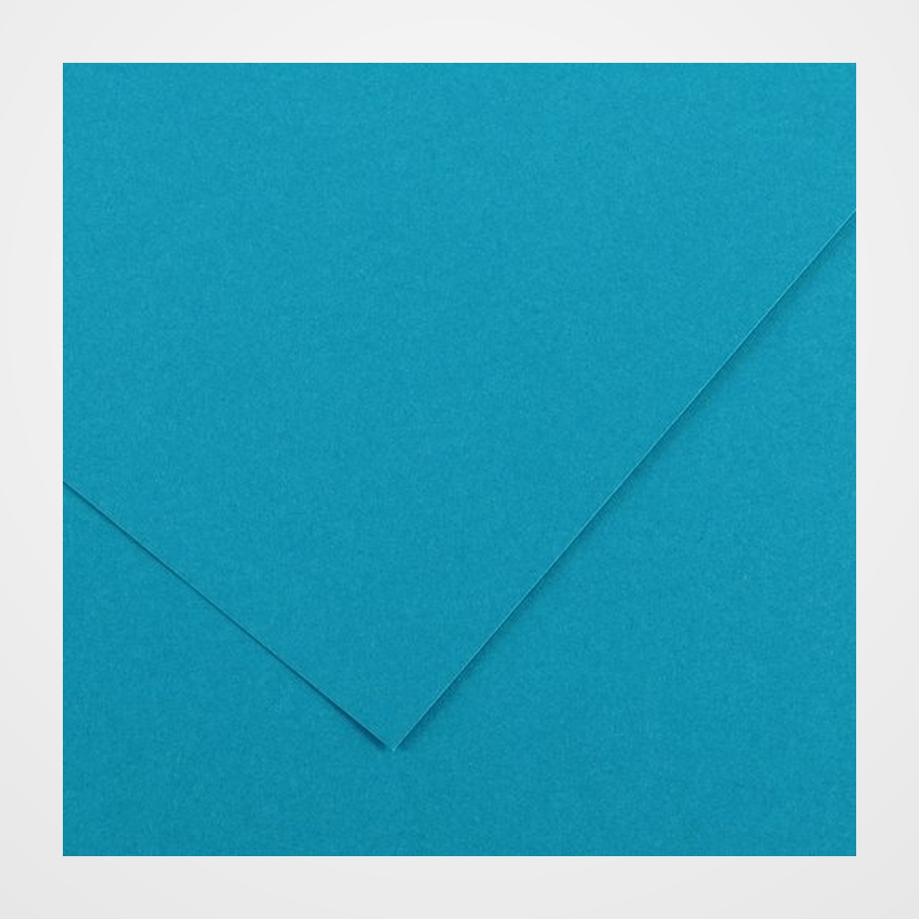 CARTULINA 70x100cm CANSON COLORLINE 220g LISO/FINO AZUL MALDIVAS PAQUETE de 25