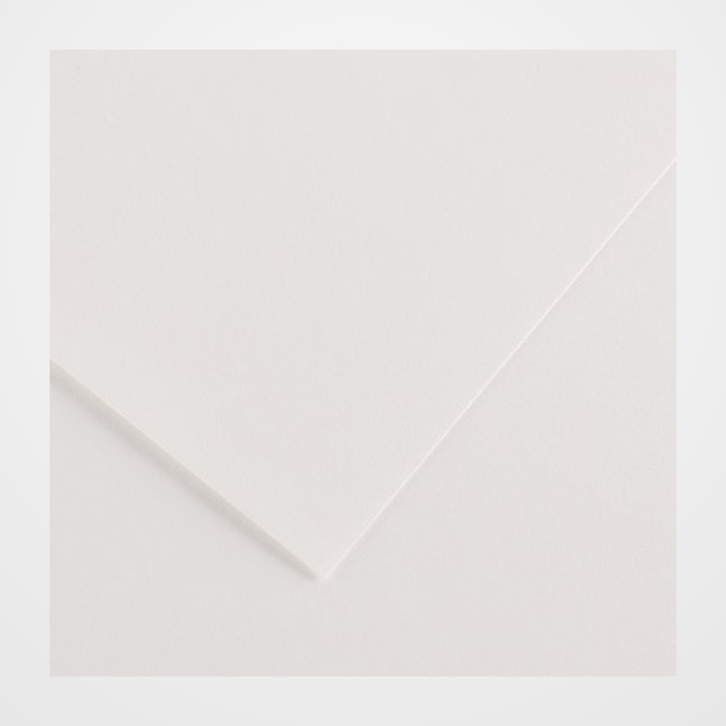 CARTULINA 70x100cm CANSON COLORLINE 220g LISO/FINO BLANCO PAQUETE de 25