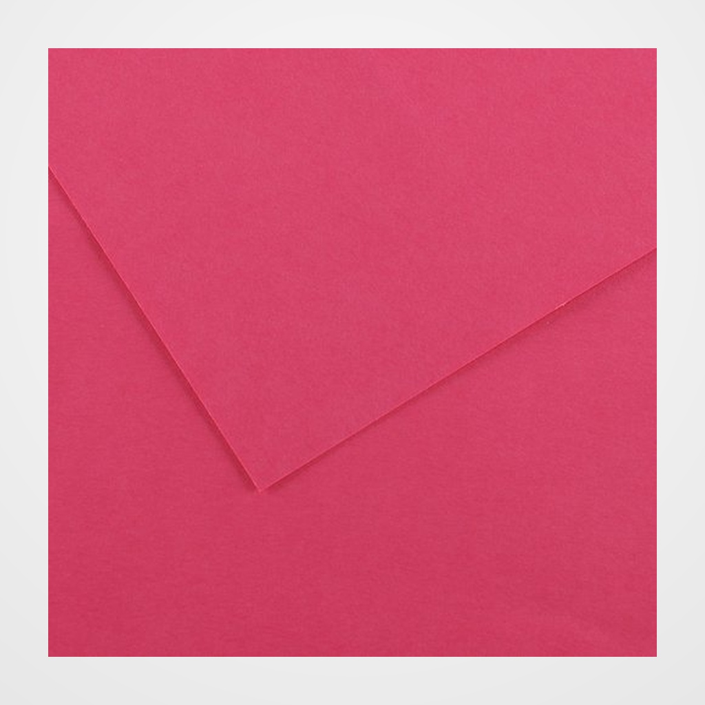 CARTULINA 70x100cm CANSON COLORLINE 220g LISO/FINO FUCSIA PAQUETE de 25