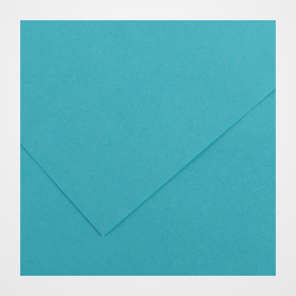 CARTULINA 70x100cm CANSON COLORLINE 220g LISO/FINO TURQUESA PAQUETE de 25