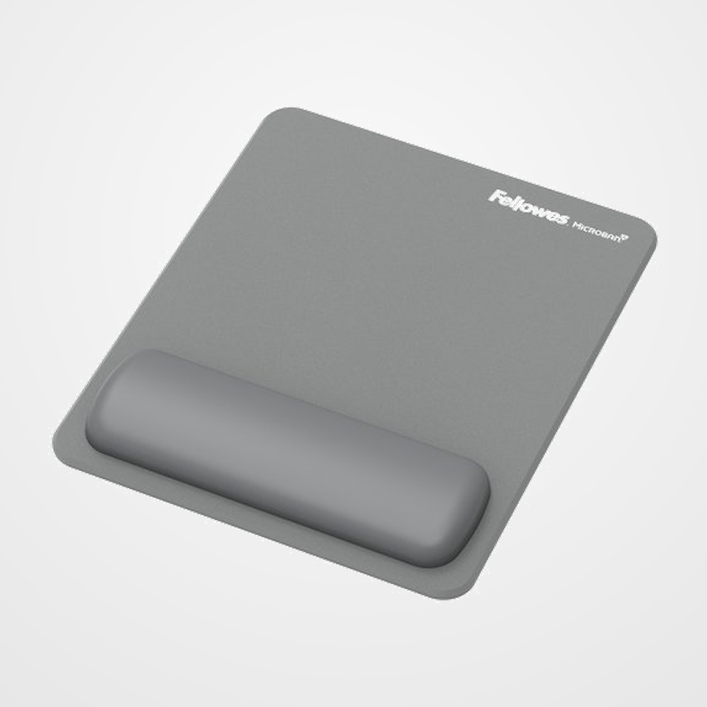 ALFOMBRILLA RATON FELLOWES CON REPOSAMUÑECAS BREYTA GRIS