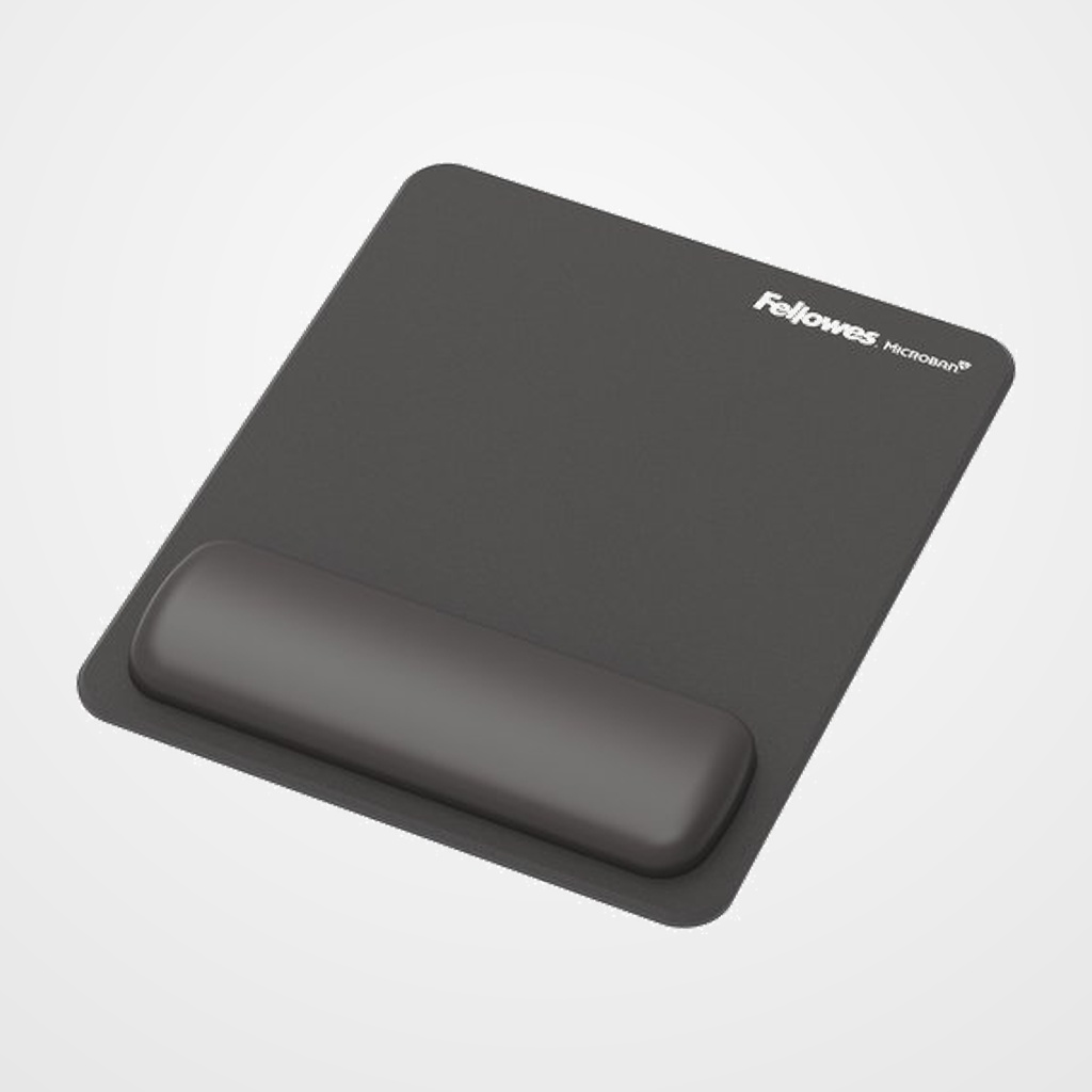 ALFOMBRILLA RATON FELLOWES CON REPOSAMUÑECAS BREYTA NEGRO