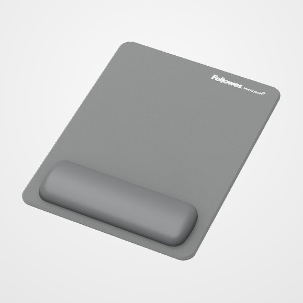 ALFOMBRILLA RATON FELLOWES CON REPOSAMUÑECAS BREYTA XL GRIS