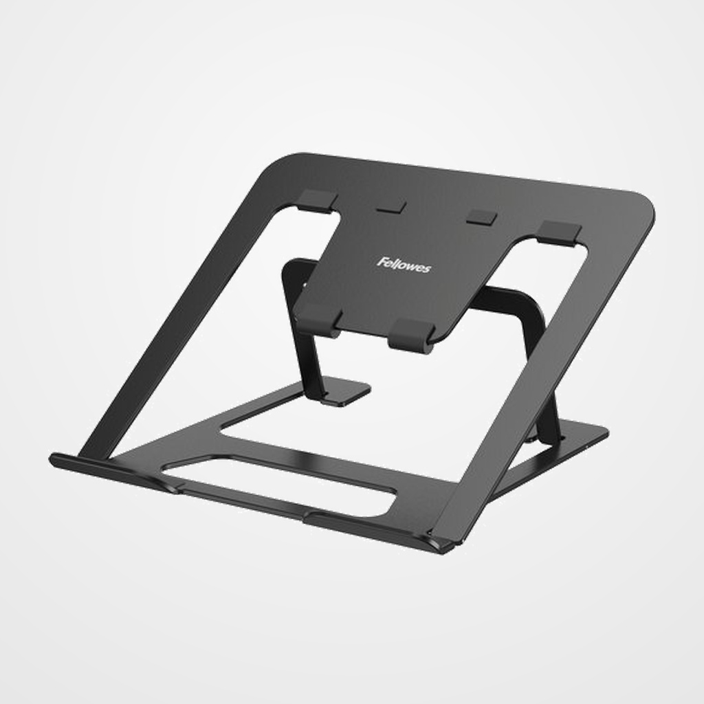 SOPORTE PORTATIL FELLOWES ALUMIA PLEGABLE (93% MATERIAL RECICLADO) NEGRO