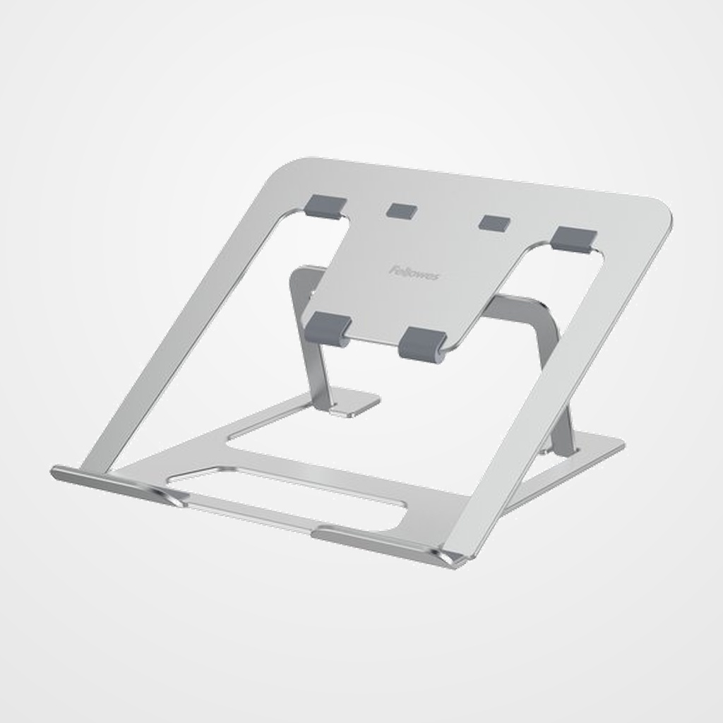 SOPORTE PORTATIL FELLOWES ALUMIA PLEGABLE (93% MATERIAL RECICLADO) PLATA