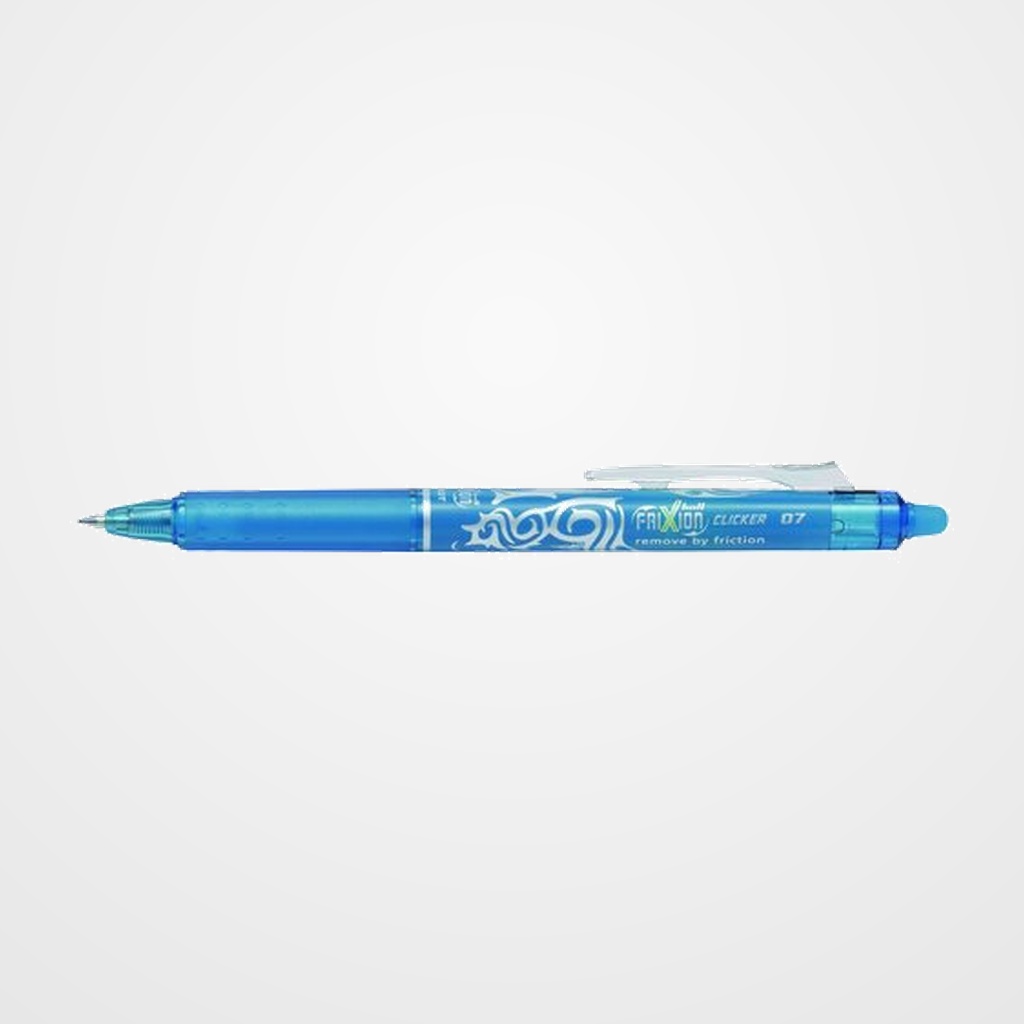 BOLIGRAFO BORRABLE PILOT FRIXION CLICKER 0,7 AZUL CLARO
