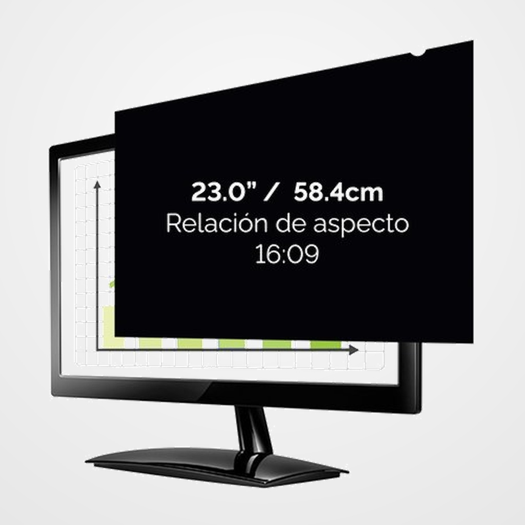 FILTRO PRIVACIDAD FELLOWES PRIVASCREEN PANT. PANORAMICA 23  - 16:9