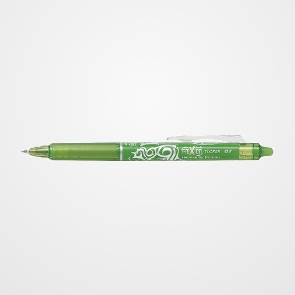 BOLIGRAFO BORRABLE PILOT FRIXION CLICKER 0,7 VERDE LIMA