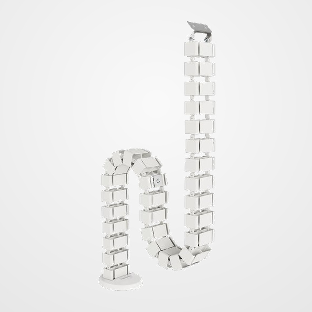 [42101445] ORGANIZADOR DE CABLES FELLOWES VERTEBRA ALTURA REGULABLE BLANCO