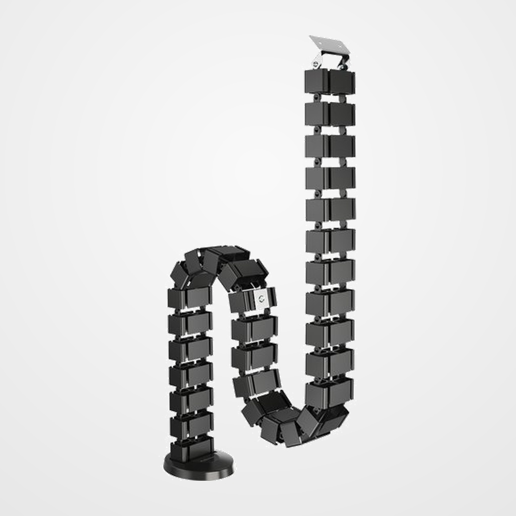 ORGANIZADOR DE CABLES FELLOWES VERTEBRA ALTURA REGULABLE NEGRO