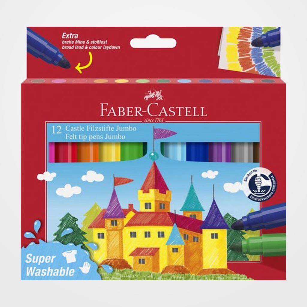 ROTULADOR FABER-CASTELL JUMBO CAJA de 12