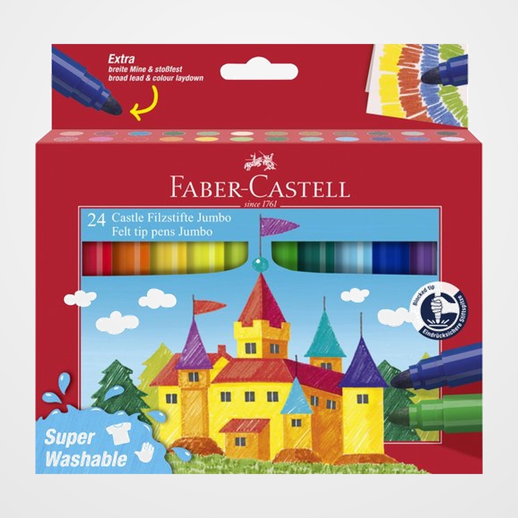 ROTULADOR FABER-CASTELL JUMBO CAJA de 24