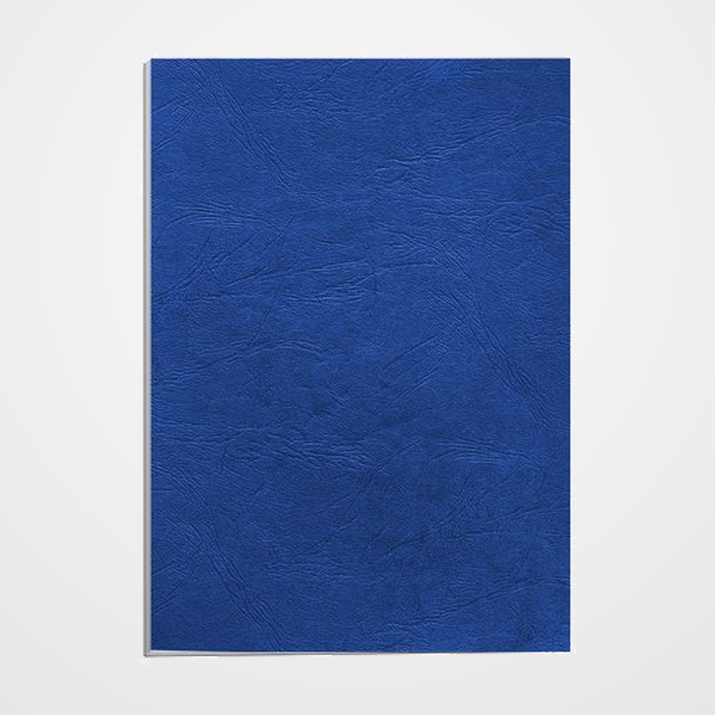 TAPA de ENCUADERNAR FELLOWES A4 250g DELTA CUERO (100% RECICLABLE) AZUL CAJA de 25