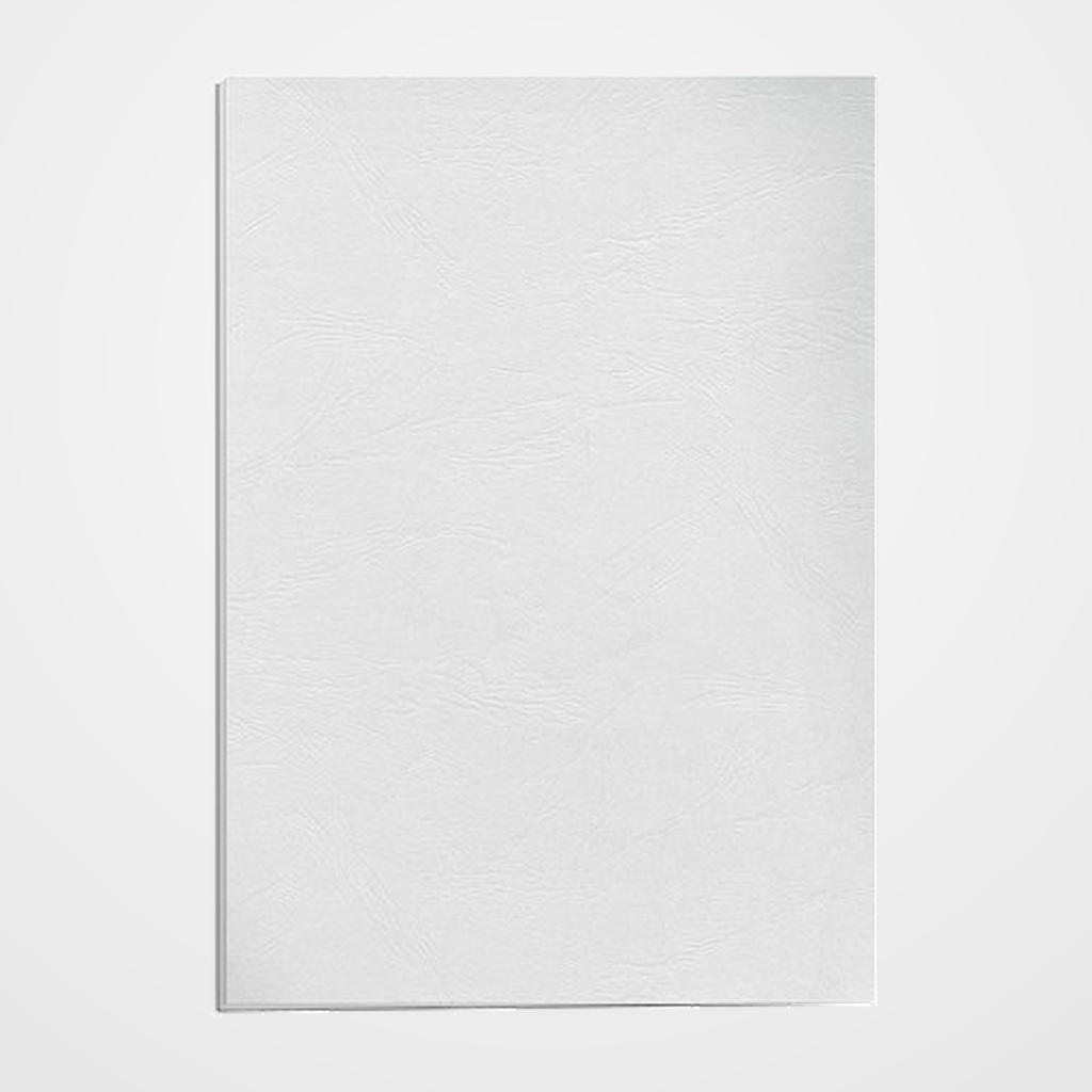 TAPA de ENCUADERNAR FELLOWES A4 250g DELTA CUERO (100% RECICLABLE) BLANCO CAJA de 25
