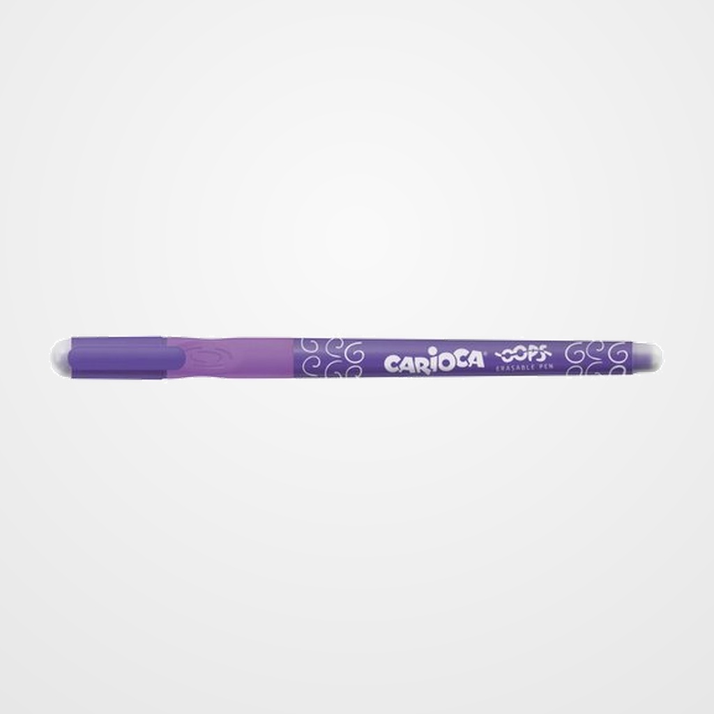 BOLIGRAFO BORRABLE CARIOCA OOPS MALVA