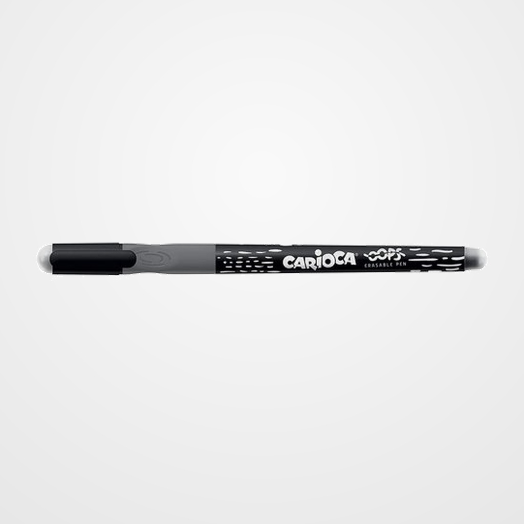 BOLIGRAFO BORRABLE CARIOCA OOPS NEGRO