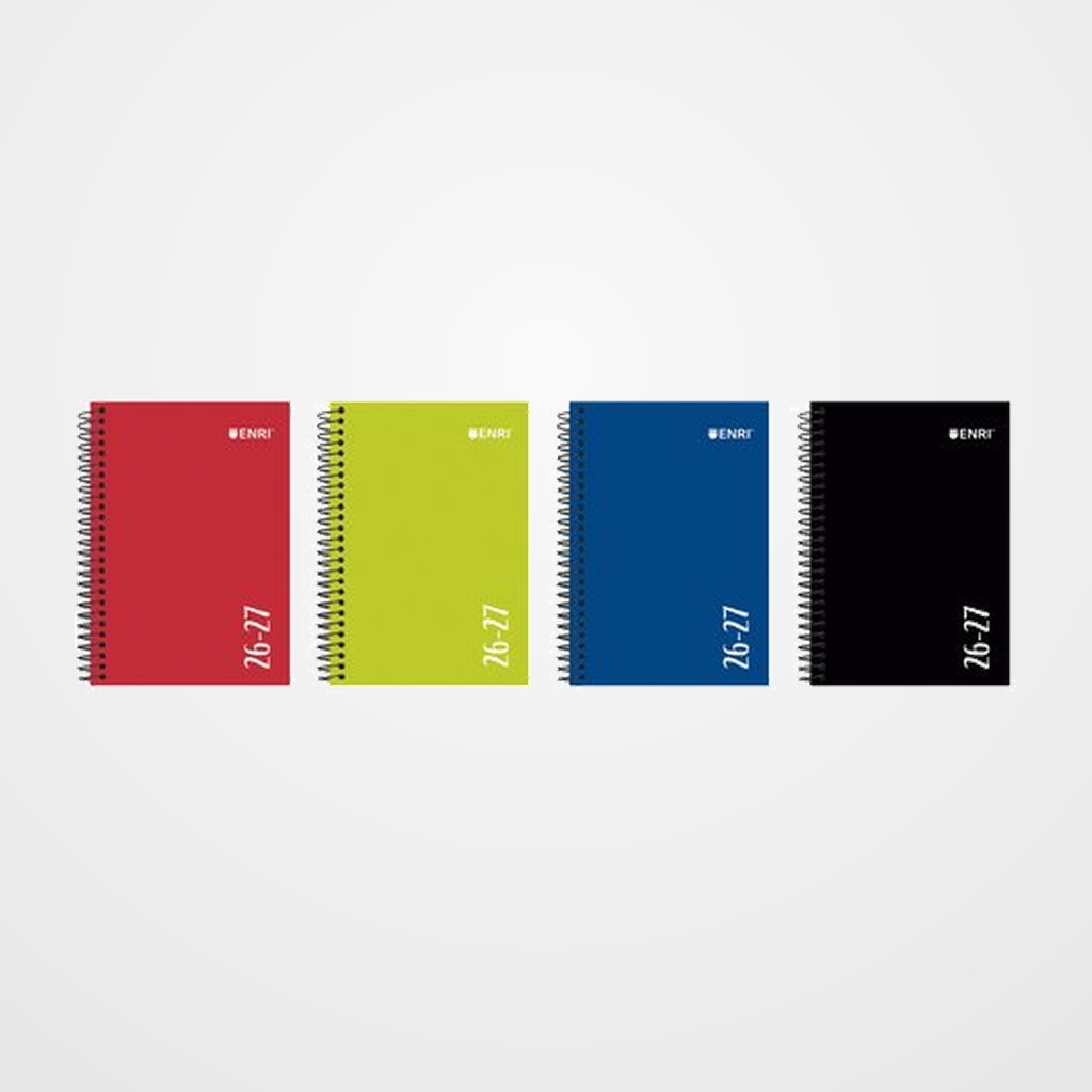 AGENDA ESCOLAR (2026-27) ENRI CATALAN IDENTITY ESPIRAL tapa EXTRADURA 4º S/V SURTIDO (4 col.)