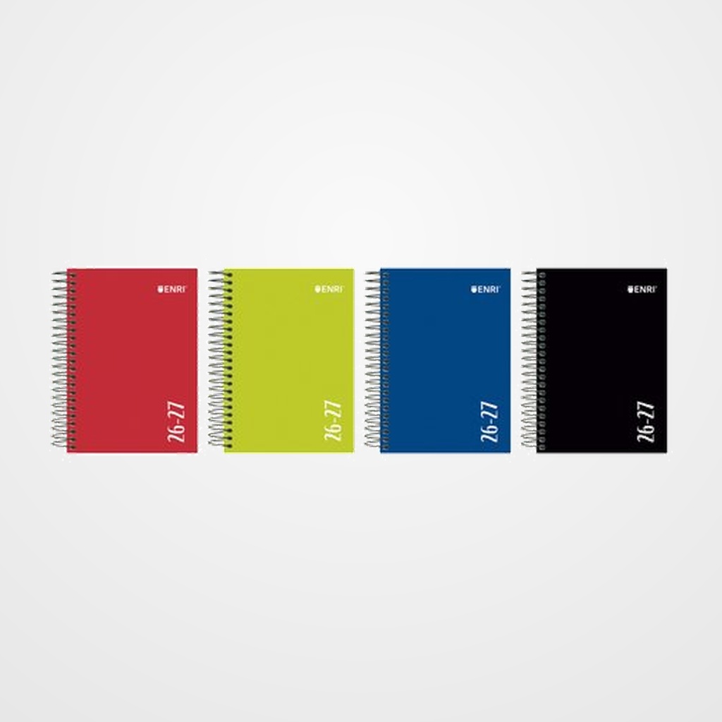AGENDA ESCOLAR (2026-27) ENRI IDENTITY ESPIRAL tapa EXTRADURA 8º D/P SURTIDO (4 col.)