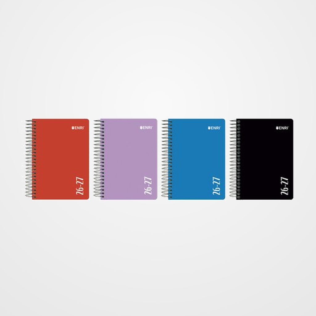 AGENDA ESCOLAR (2026-27) ENRI TEENS ESPIRAL tapa PP 4º D/P SURTIDO (4 col.)