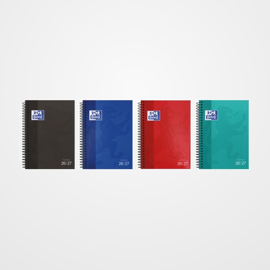 AGENDA ESCOLAR (2026-27) OXFORD SCHOOL ESPIRAL tapa EXTRADURA 4º S/V SURTIDO (4 col.)