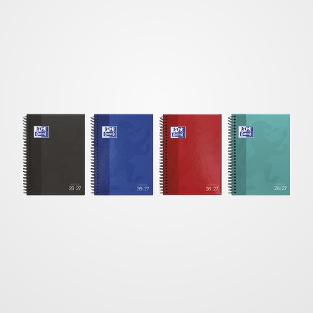 AGENDA ESCOLAR (2026-27) OXFORD SCHOOL ESPIRAL tapa EXTRADURA 8º S/V SURTIDO (4 col.)