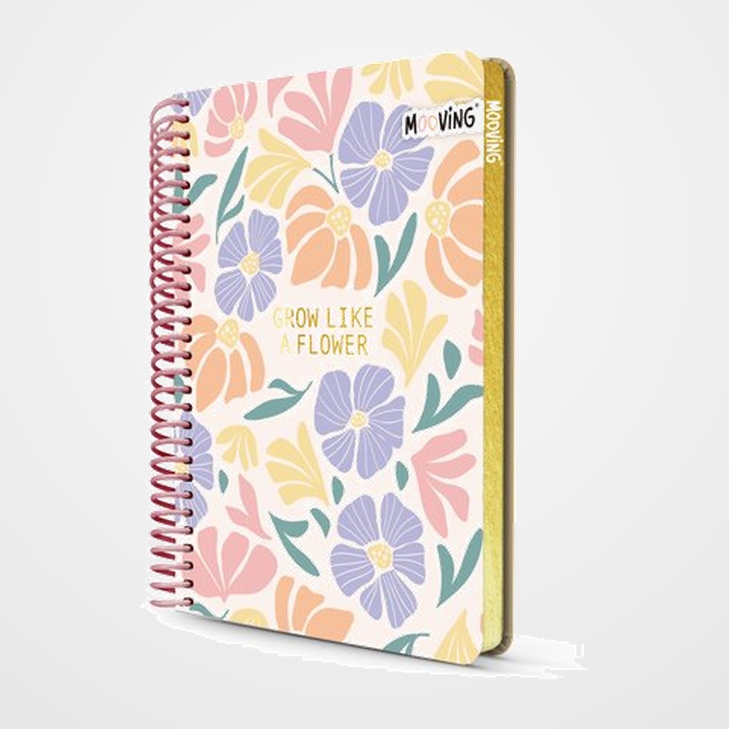 BLOC MOOVING PREMIUM tapa DURA 12x14,5cm 96h 80g CUAD.5x5 GARDEN SURTIDO (2 mod.)