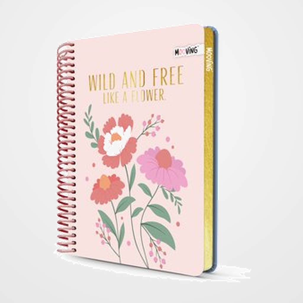 BLOC MOOVING PREMIUM tapa DURA 17x21.5cm 96h 80g CUAD.5x5 GARDEN SURTIDO (2 mod.)