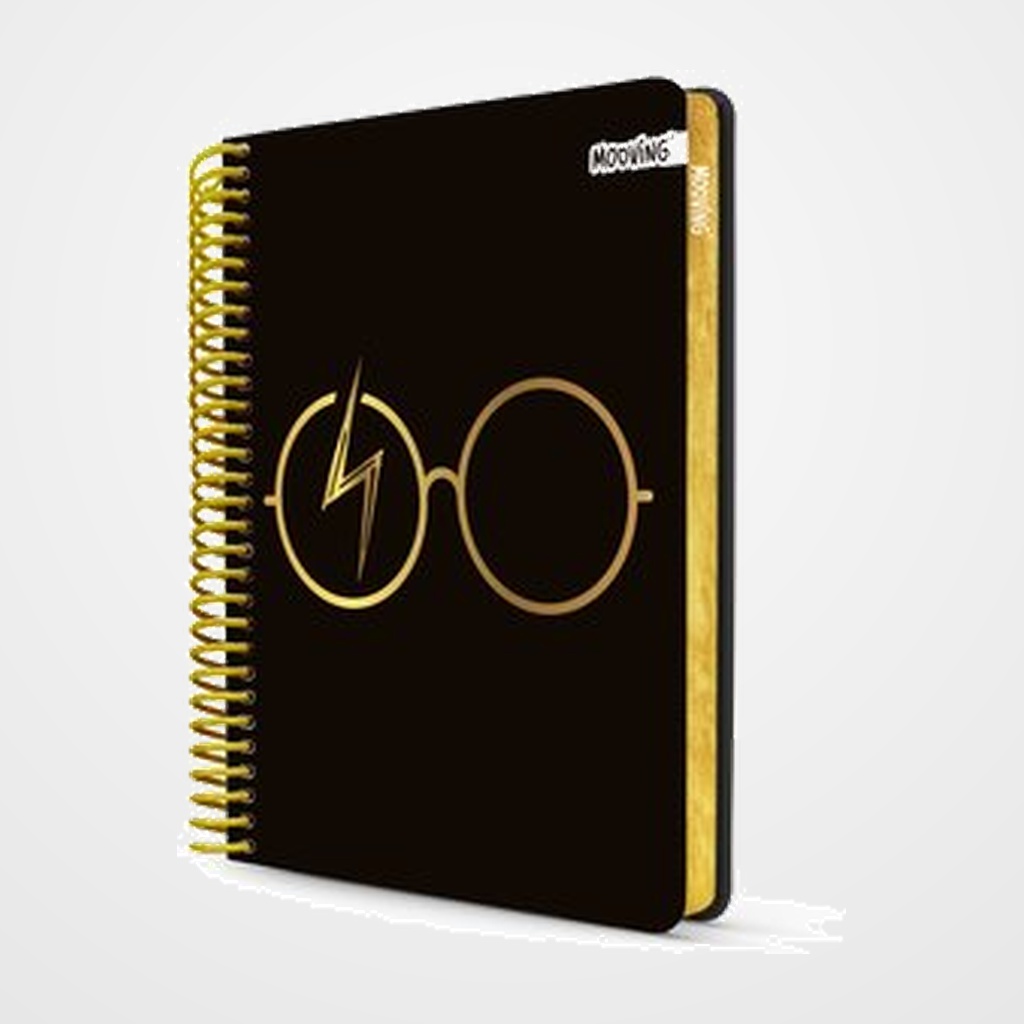 BLOC MOOVING PREMIUM tapa DURA 17x21.5cm 96h 80g CUAD.5x5 HARRY POTTER SURTIDO (2 mod.)