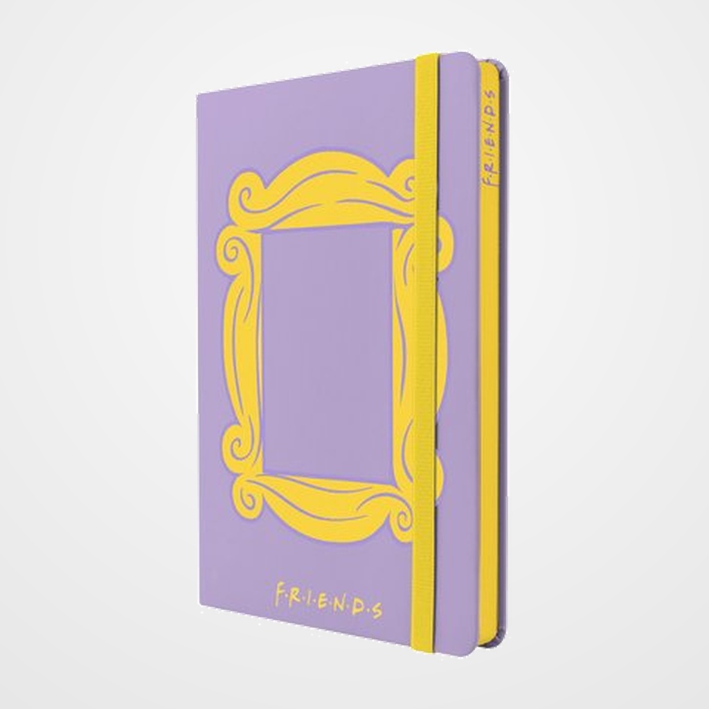 [12601634] CUADERNO MOOVING TAPA DURA A5 96h 90gr. HORIZONTAL con GOMA FRIENDS SURTIDOS