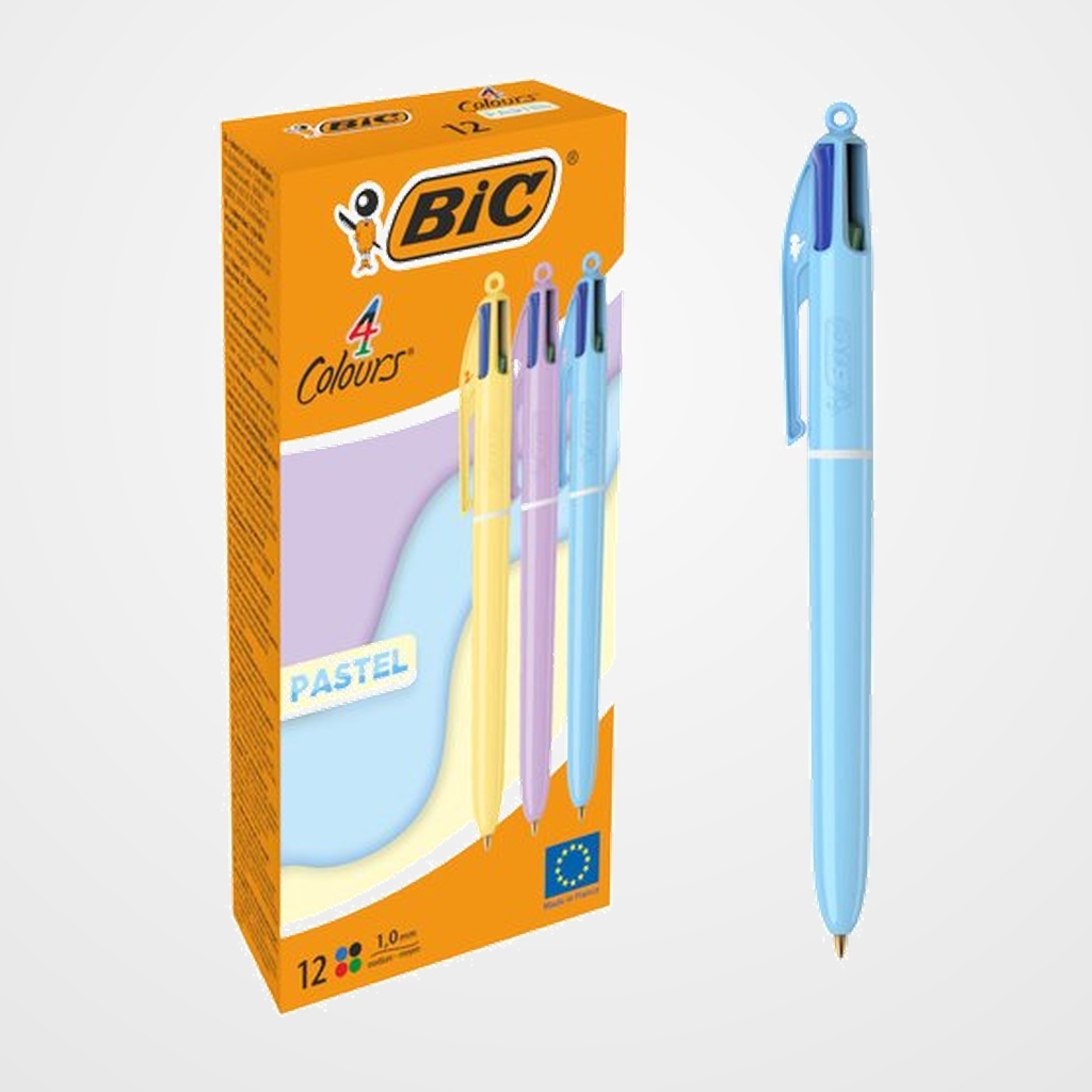 BOLIGRAFO de 4 COLORES BIC PASTEL