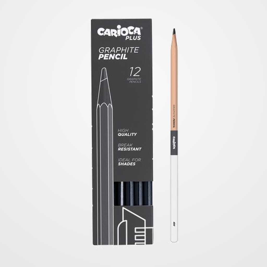 LAPICES de GRAFITO CARIOCA PLUS 4H CAJA de 12