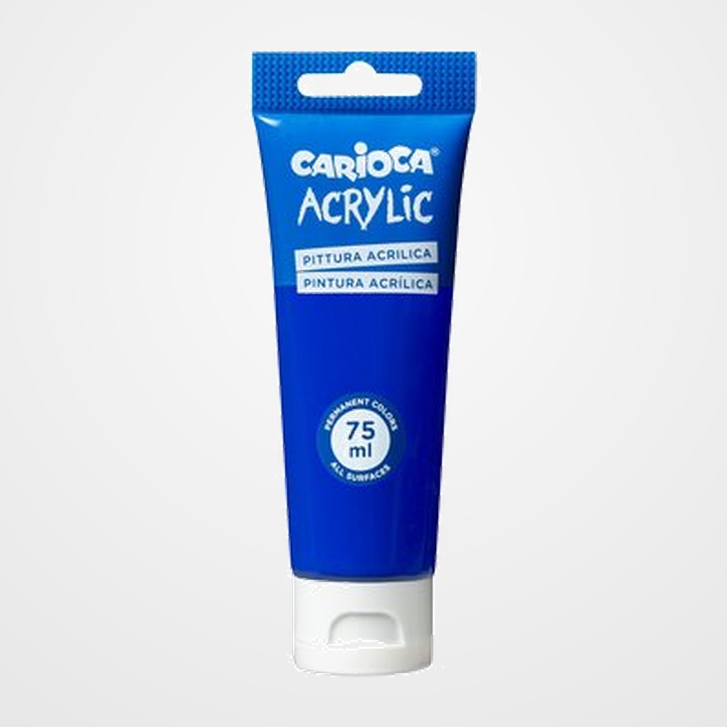 PINTURA ACRILICA CARIOCA 75 ml (tubo) AZUL OSCURO