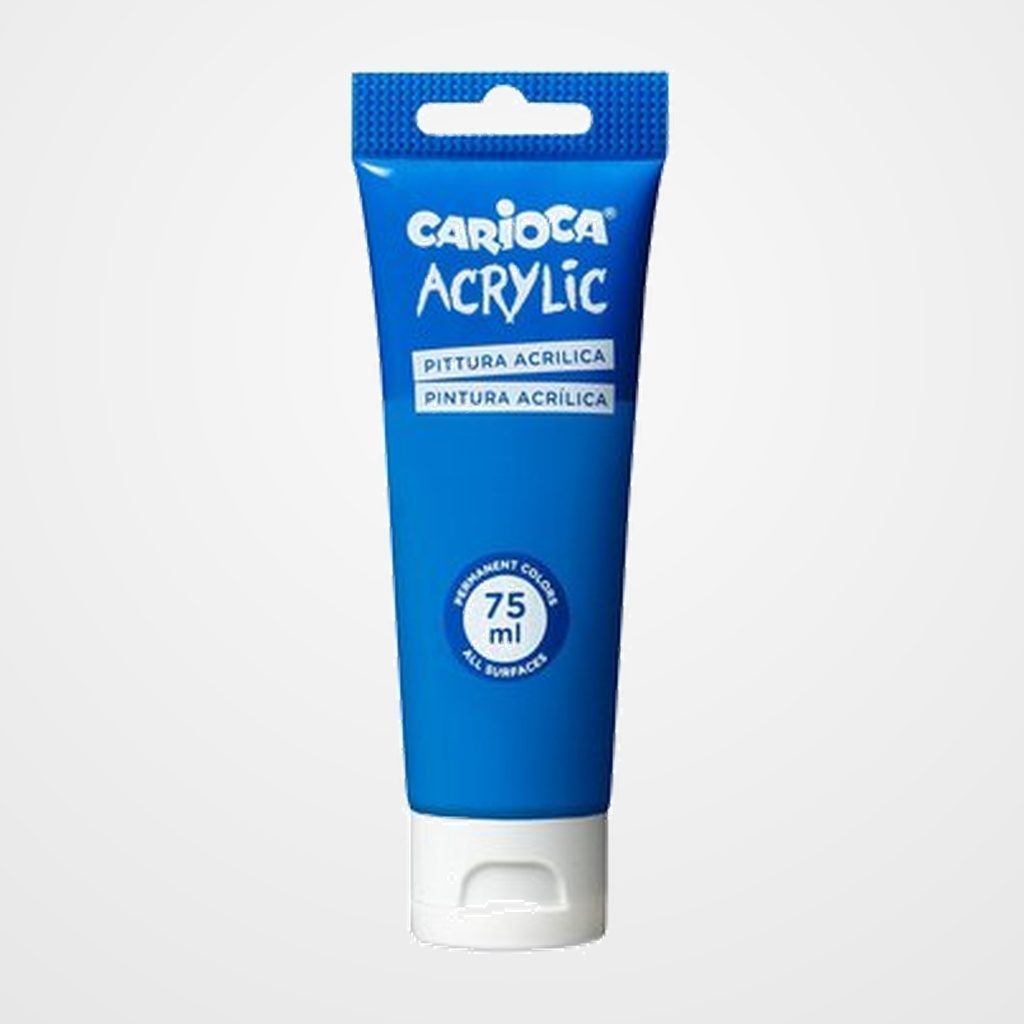 PINTURA ACRILICA CARIOCA 75 ml (tubo) AZUL PRIMARIO