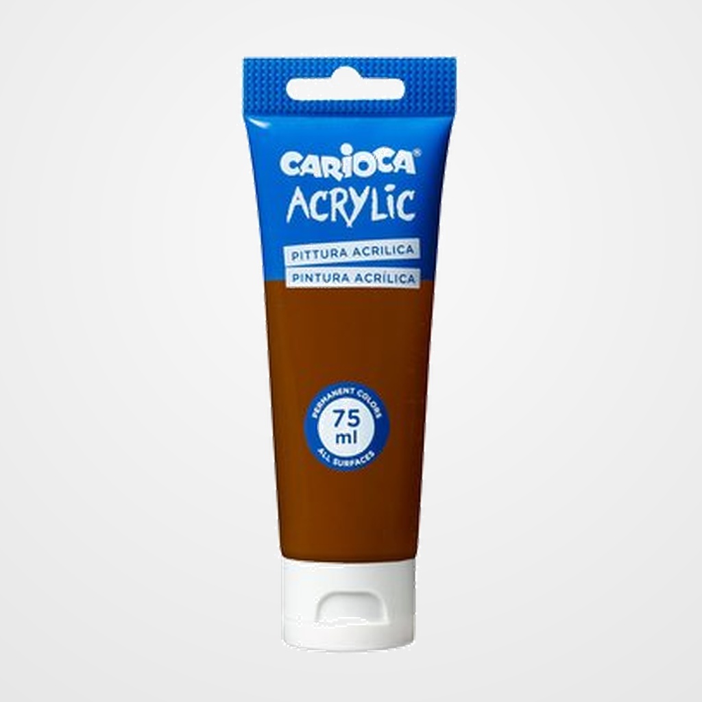 PINTURA ACRILICA CARIOCA 75 ml (tubo) MARRON