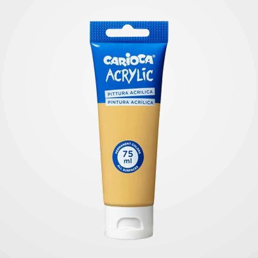 PINTURA ACRILICA CARIOCA 75 ml (tubo) ORO