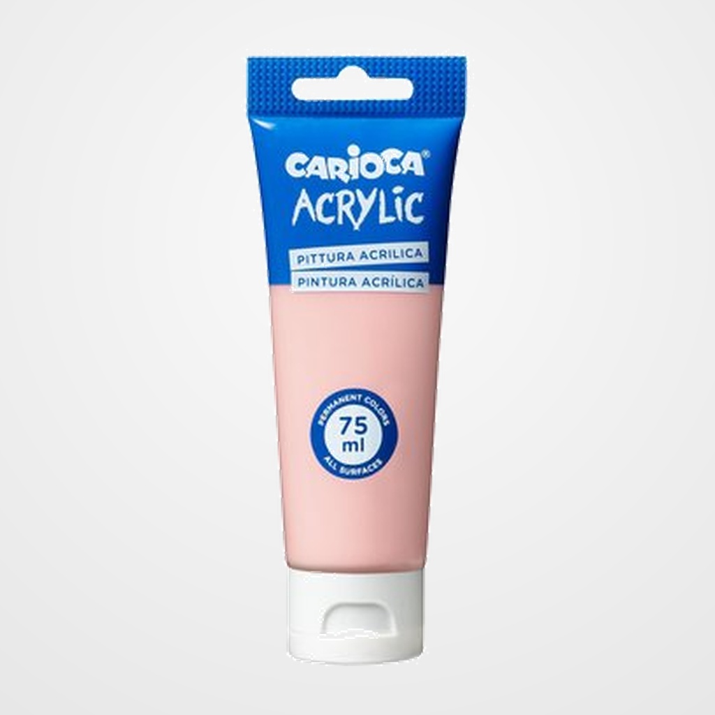PINTURA ACRILICA CARIOCA 75 ml (tubo) ROSA