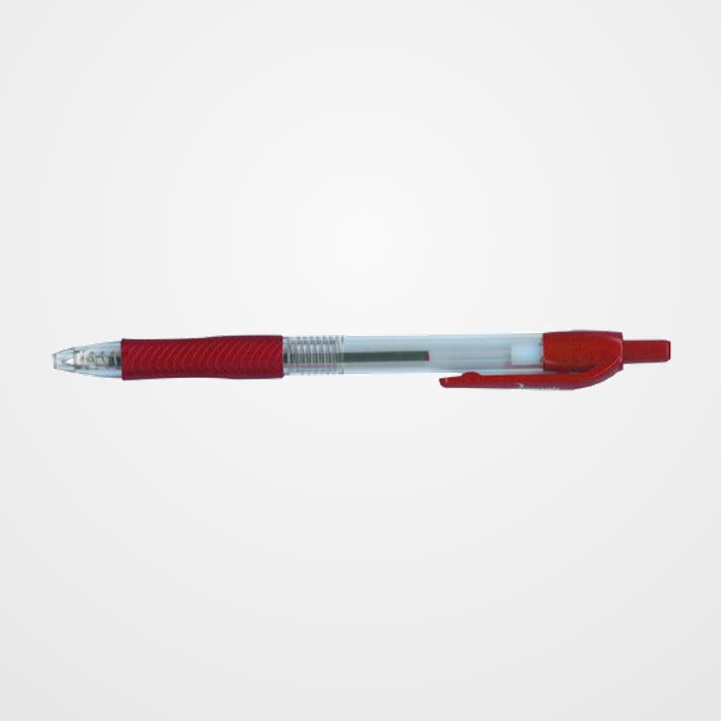 BOLIGRAFO DISNAK RETRACTIL 201 GRIP ROJO